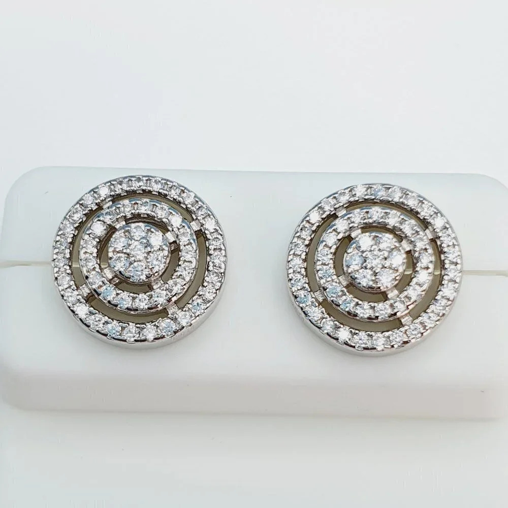 925 Sterling Silver Cubic Zirconia Earrings, U19254839